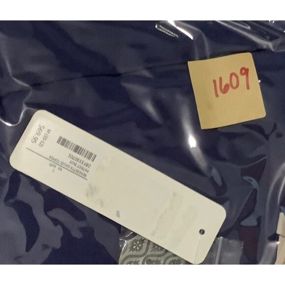 Soft Surroundings Benedetta Guaze Topper Women Medium Patriot Blue Cotton NWT - Picture 11 of 12